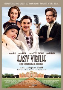 Easy Virtue - Eine unmoralische Ehefrau (Poster)