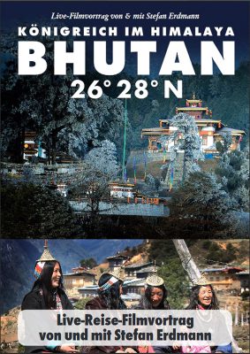 BHUTAN 26° 28° N - Königreich im Himalaya (Poster)