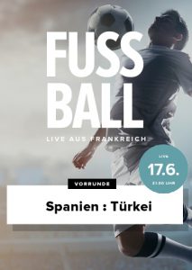 Fußball-EM 2016 - Spanien vs. Türkei (Poster)