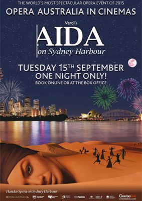 AIDA on Sydney Harbour - Opera Australia (Poster)