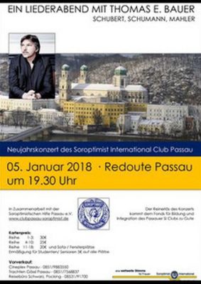 Liederabend mit Thomas Bauer / Soroptimist Club Passau (Poster)