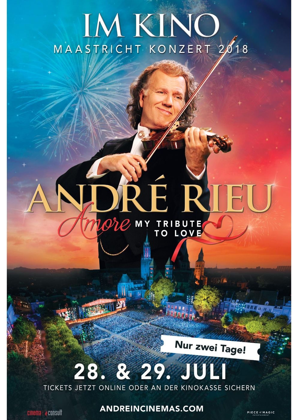 André Rieu - Maastricht-Konzert 2018: Amore - My Tribute to Love (Poster)
