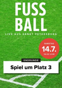 Fußball 2018 - Spiel um Platz 3 (Poster)
