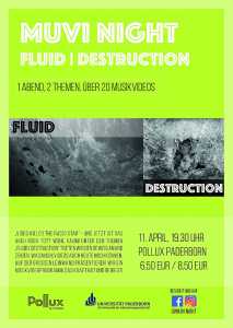MuVi Night - FLUID | DESTRUCTION (Poster)