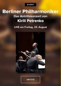 Berliner Philharmoniker 2019/20: Antrittskonzert von Kirill Petrenko (Poster)