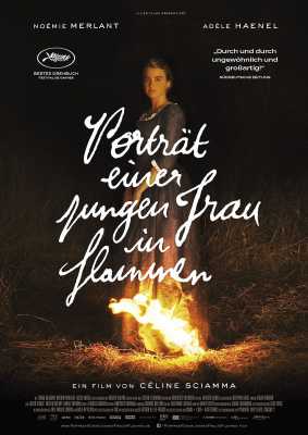 Porträt einer jungen Frau in Flammen (Poster)