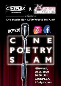 Cine Poetry Slam - Die Nacht der 1.000 Worte im Kino (Poster)