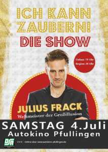 Julius Frack - "Ich kann zaubern" Die Show (Poster)
