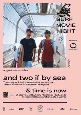Cine Mar - Surf Movie Night: And two if by sea & Time is Now (Poster)
