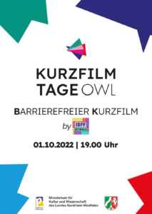 KURZFILMTAGE OWL: International Short Film Festival Detmold - Barrierefreie Kurzfilme (Poster)