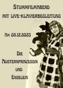 Stummfilmabend - Engelein & Die Austernprinzessin (1913) (Poster)